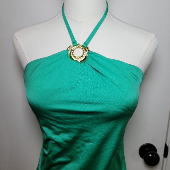 Sunshine 79 Gypset Solids High Neck One Piece Swimsuit - Seagreen - Size 12 - Picture 3 of 10